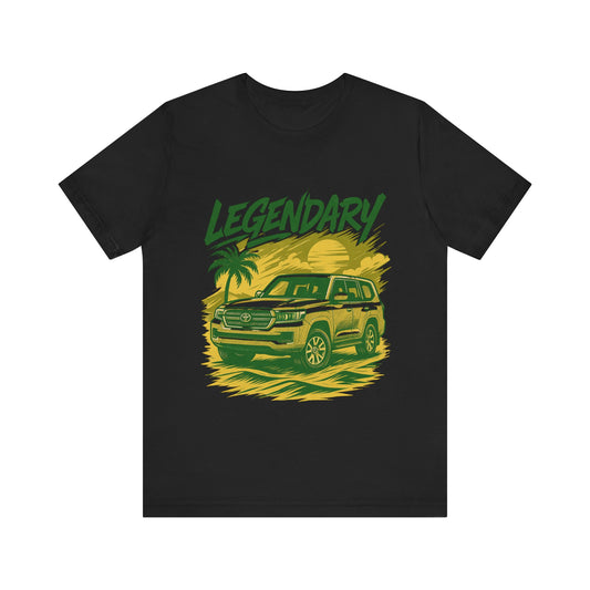 Legendary Adventure T-Shirt | Unisex Casual Tee for Car Enthusiasts | Halal Streetwear | Bold Print for Road Trips & Gifts